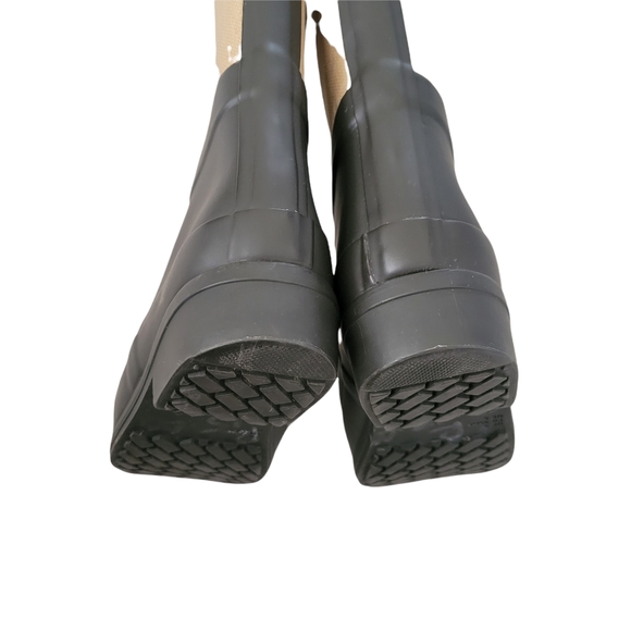 Hunter Original Brown and Canvas Knee High Rain Boots Regent St James Womens 5 - Picture 9 of 10